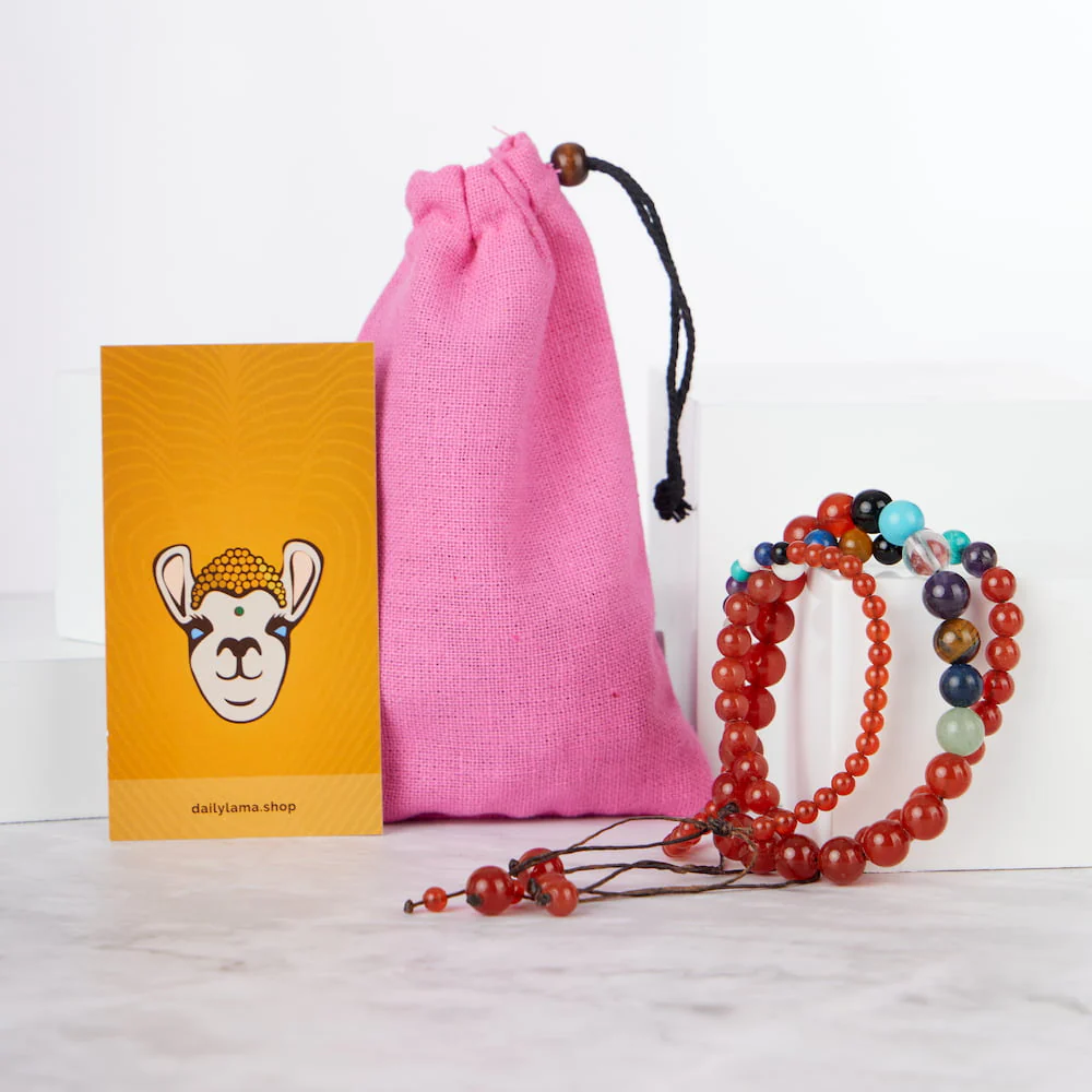 Bracelet 7 Chakras Cornaline : Inspiration Apaisante - Image 5