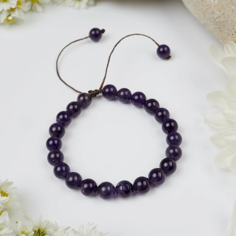 Bracelet Améthyste Foncée : Sommeil Paisible - Image 3