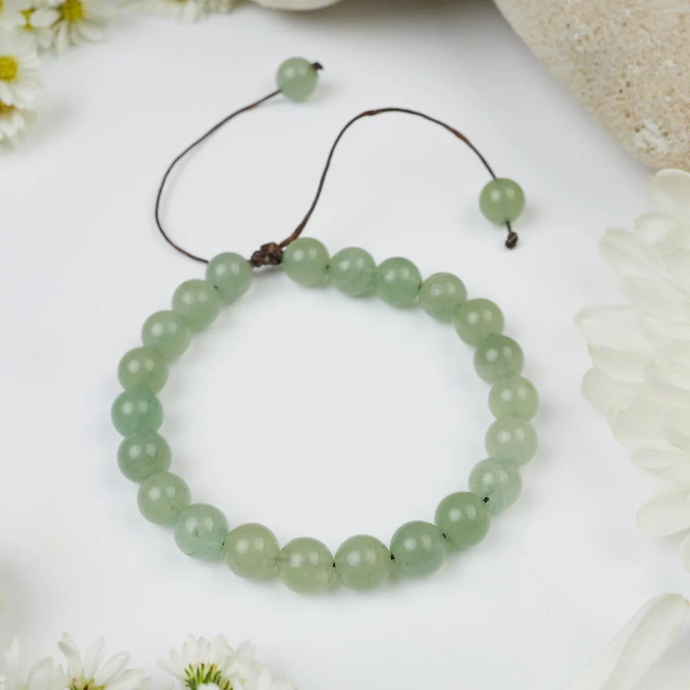 Bracelet Aventurine Claire : Vision saine de la vie - Image 3