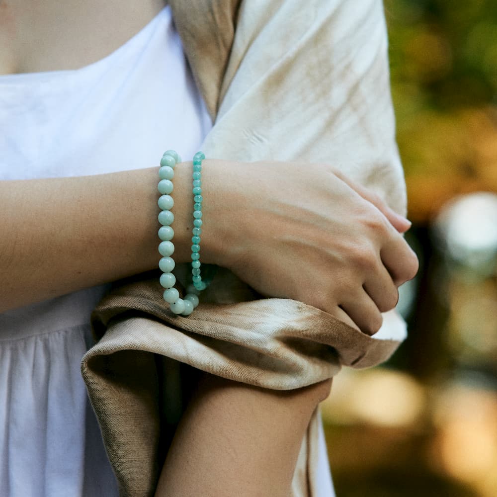 Bracelet en Amazonite : Exprimez vos sentiments - Image 2