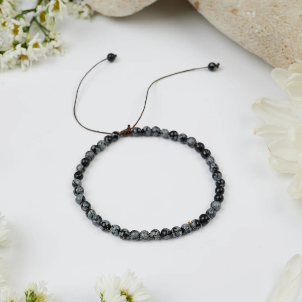 Bracelet Obsidienne Mouchetée : Vérité intérieure et Protection - Image 4