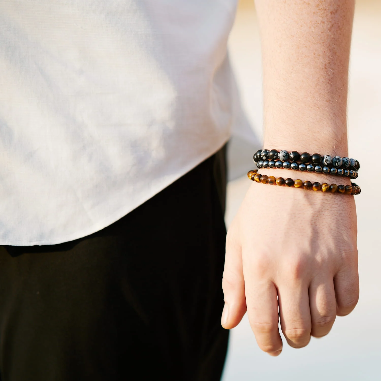 Bracelet en Œil de Tigre : Conviction et Courage - Image 5