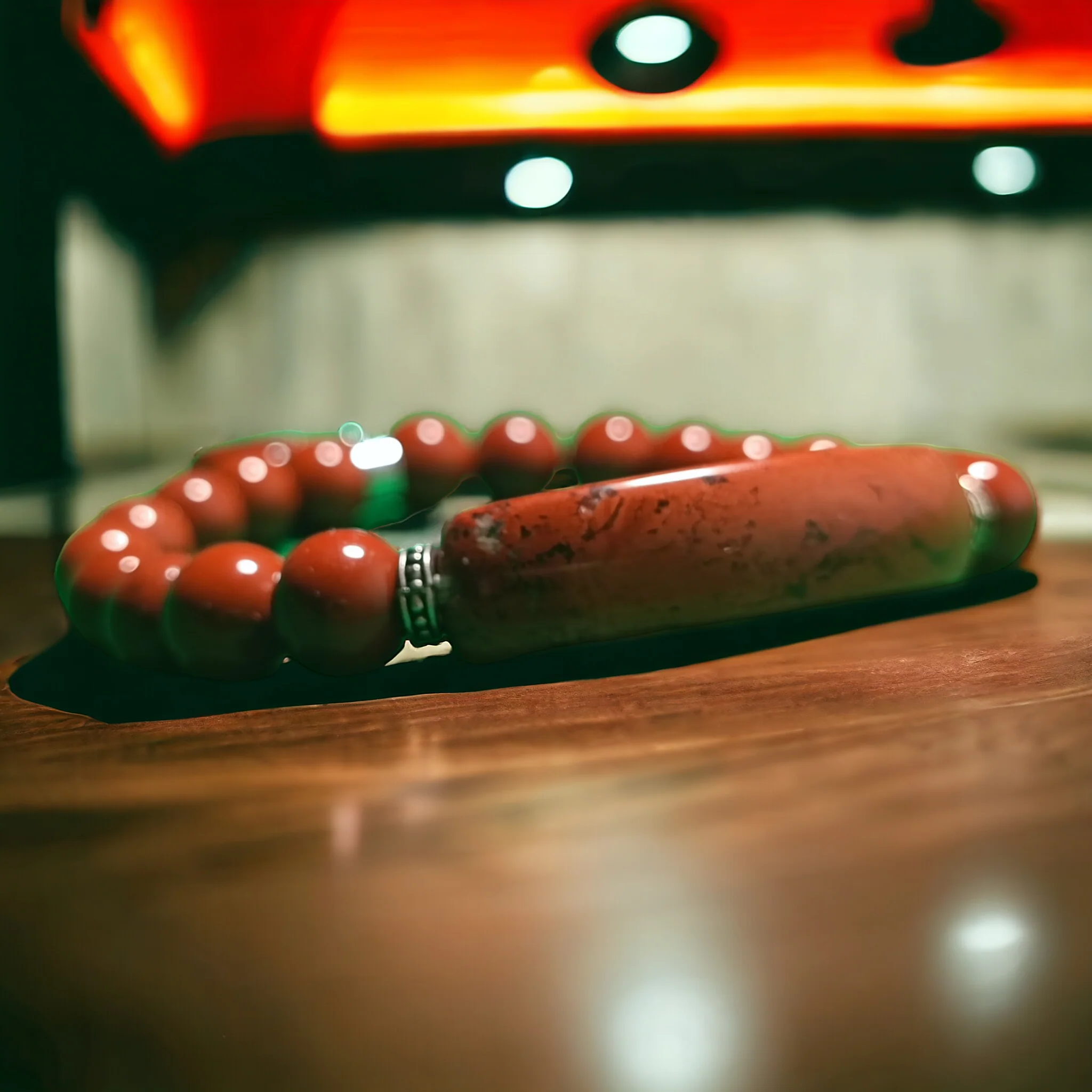 Passion Terrestre - Bracelet Jaspe Rouge - Image 3