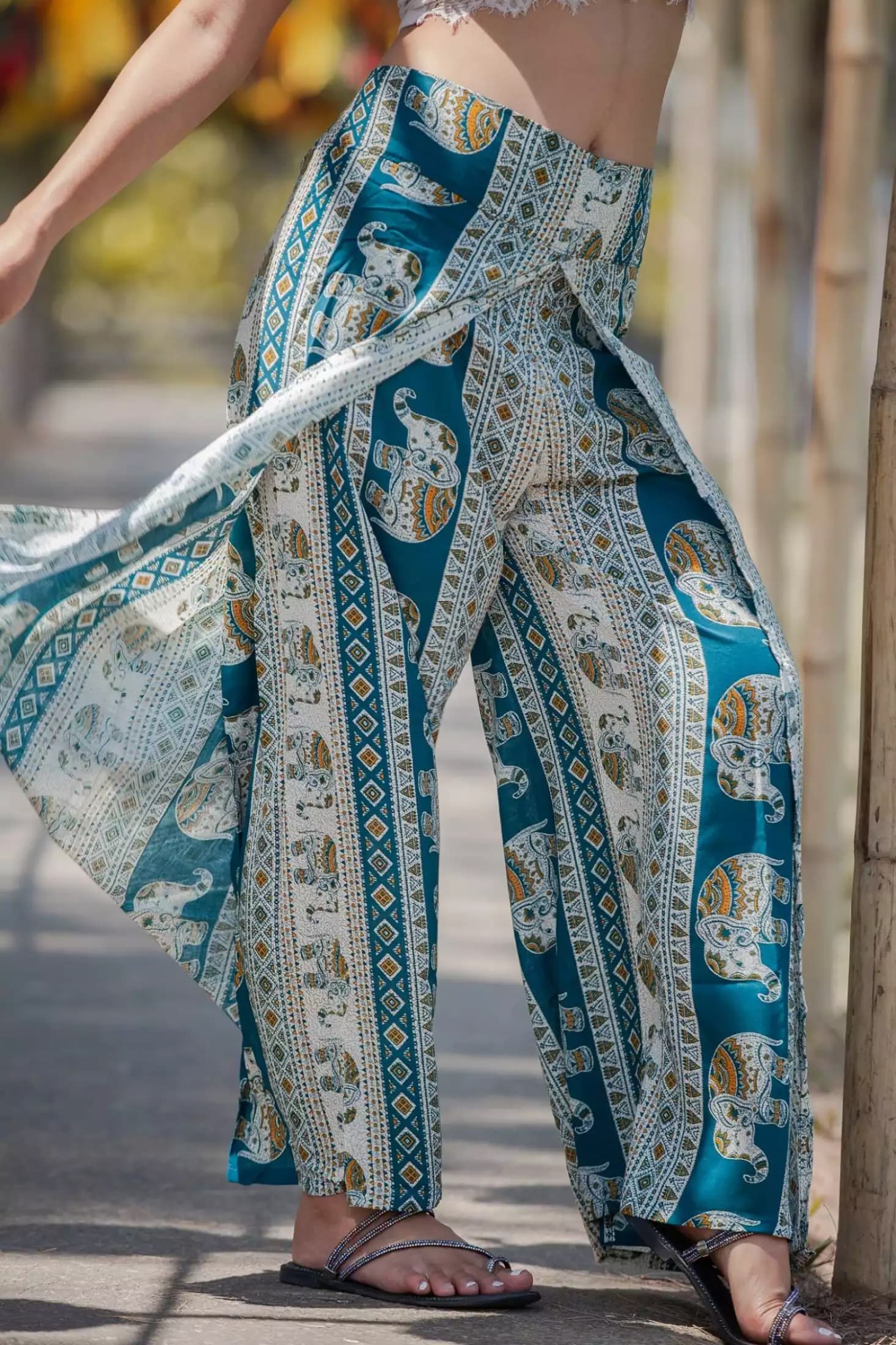 Pantalon Sarouel Jambes Larges